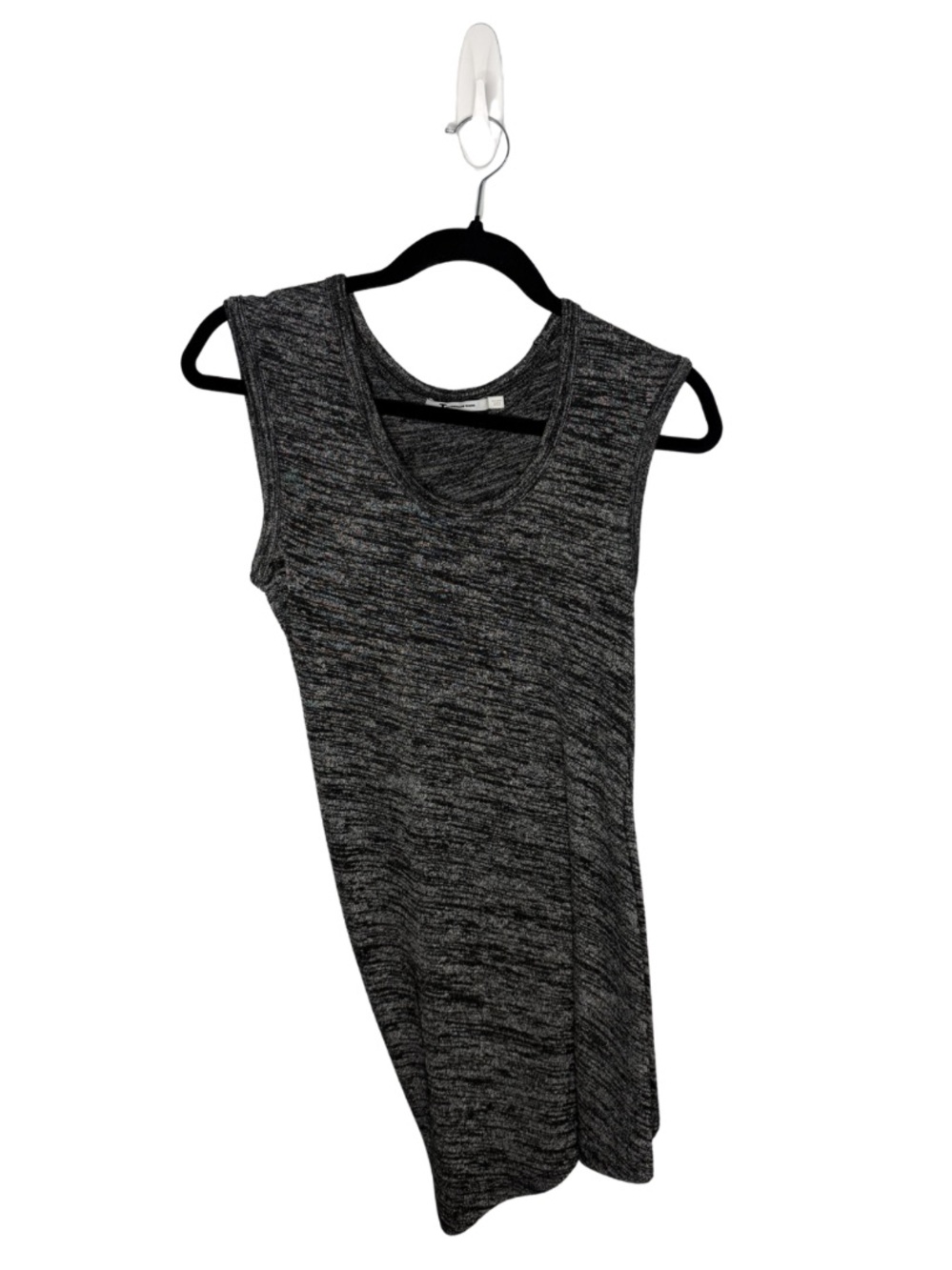 T by Alexander Wang Asymmetrical Draped Bodycon Mini Dress Heather Gray Size S
